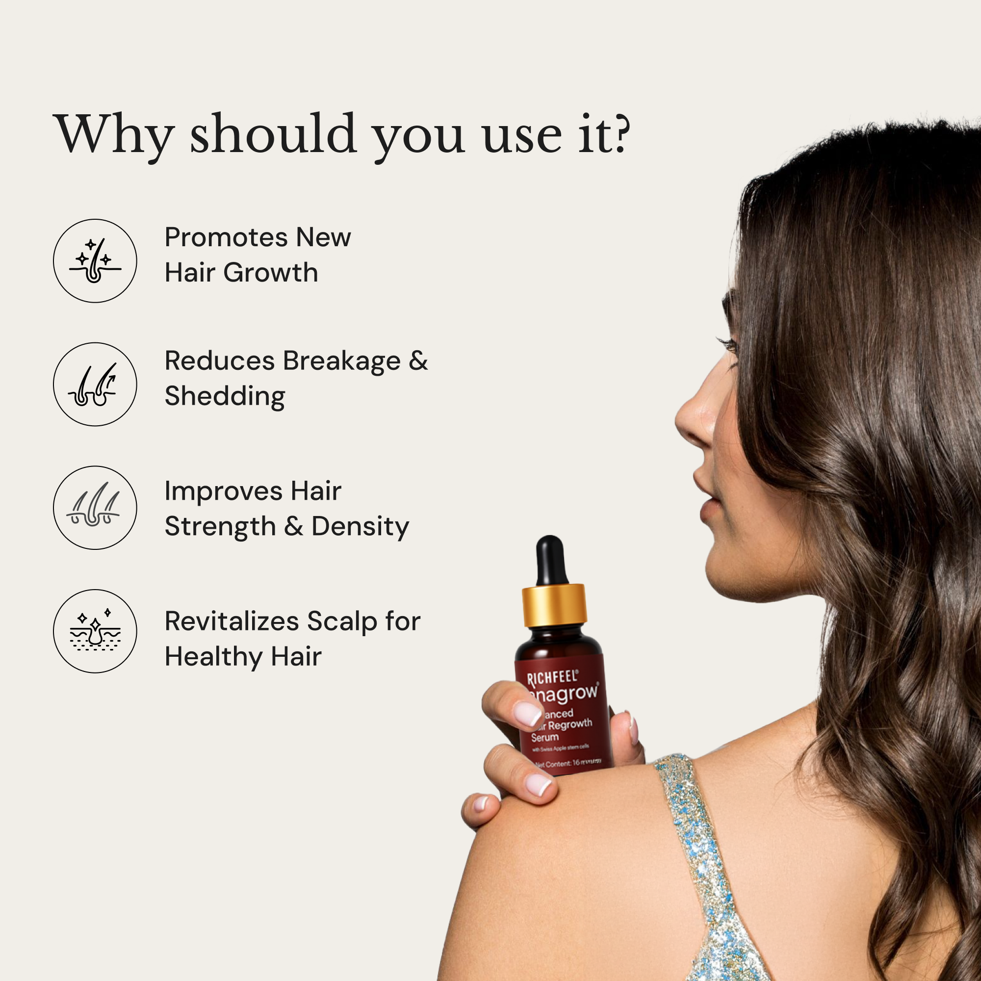 ANAGROW® – Advanced Hair Regrowth Serum with Apple Stem Cells